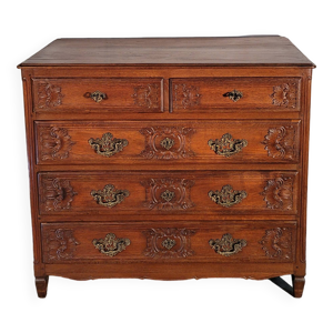 Commode sculptée en - xix