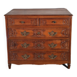 Commode sculptée en chêne massif XIX ème