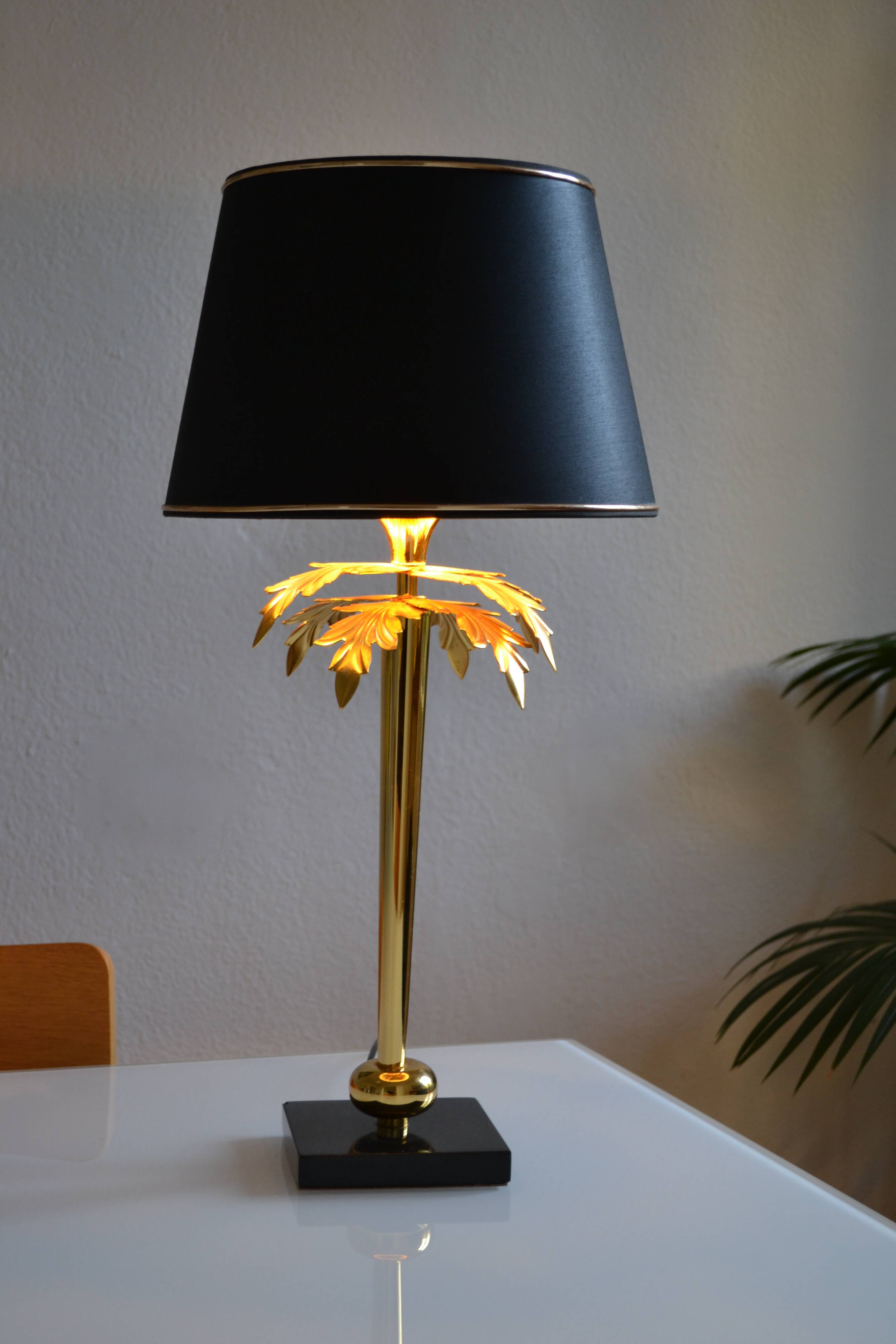 “Palm tree” lamp chandelier Deknudt Belgium