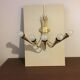 Brass wall light