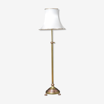 Edwardian Brass and Copper Floor Standard Lamp