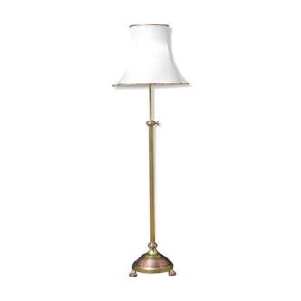 Edwardian Brass and Copper Floor Standard Lamp