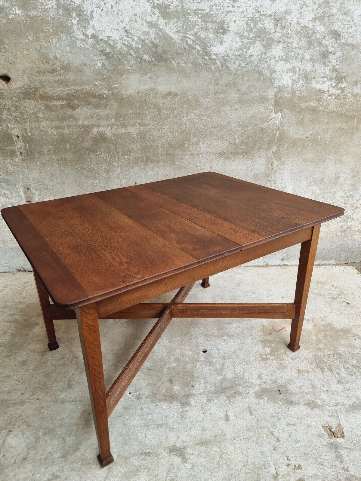 Antique extendable table dining table oak