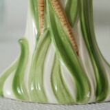 Massier style pink flamingo nature slip vase