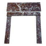 Cheminée en marbre rouge XIXème siècle