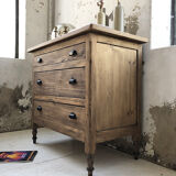 Commode d’atelier en chêne