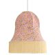 Suspension Armande "bell" shape printed with fringes