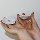 Pair of Swedish ceramic candlesticks from the mid-century by Bo Fajans.