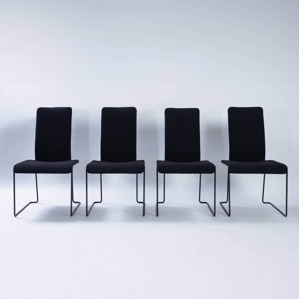 Chaises postmodernes hollandaises Walter Antonis pour Hennie de Jong, années 1980