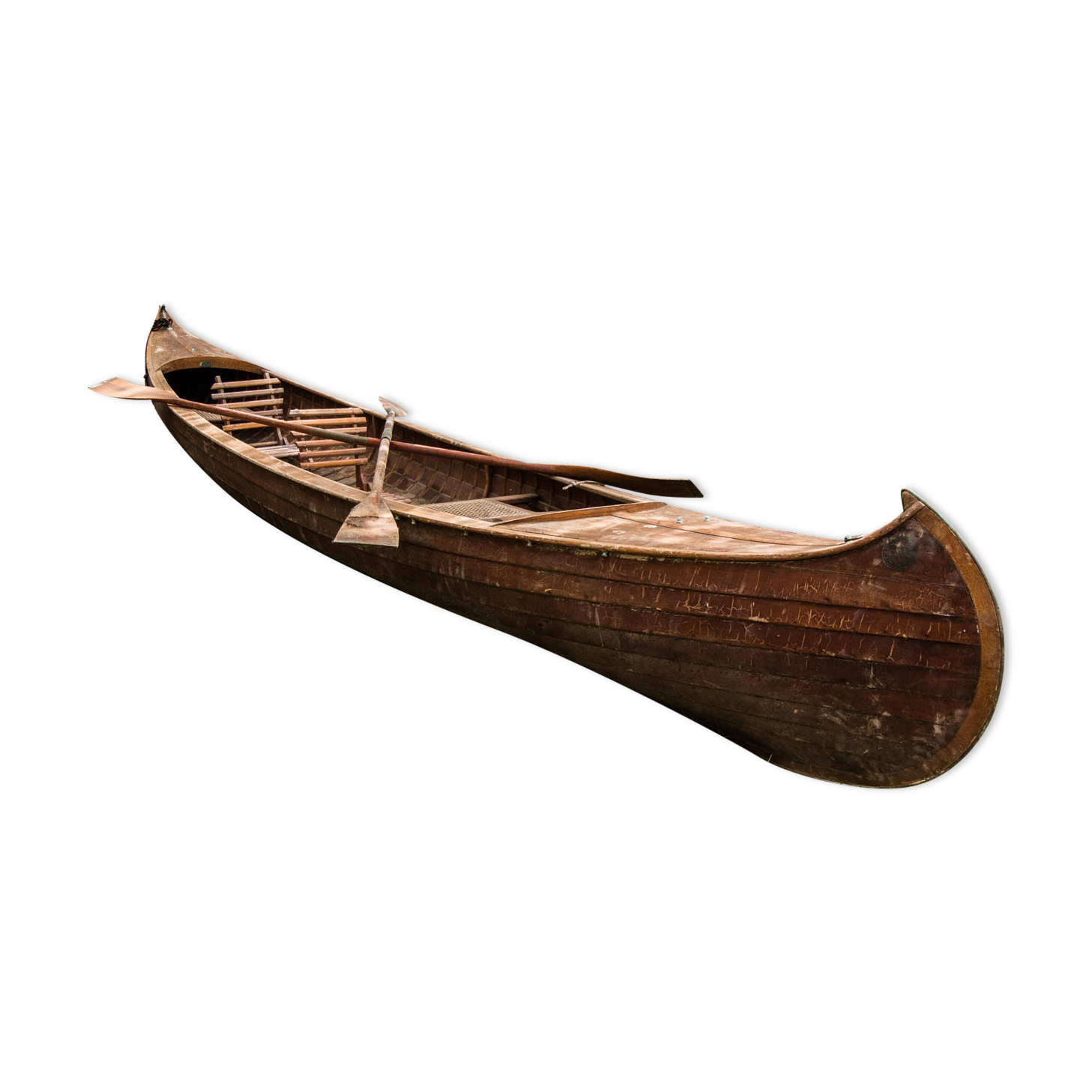 '30s mahogany canoe