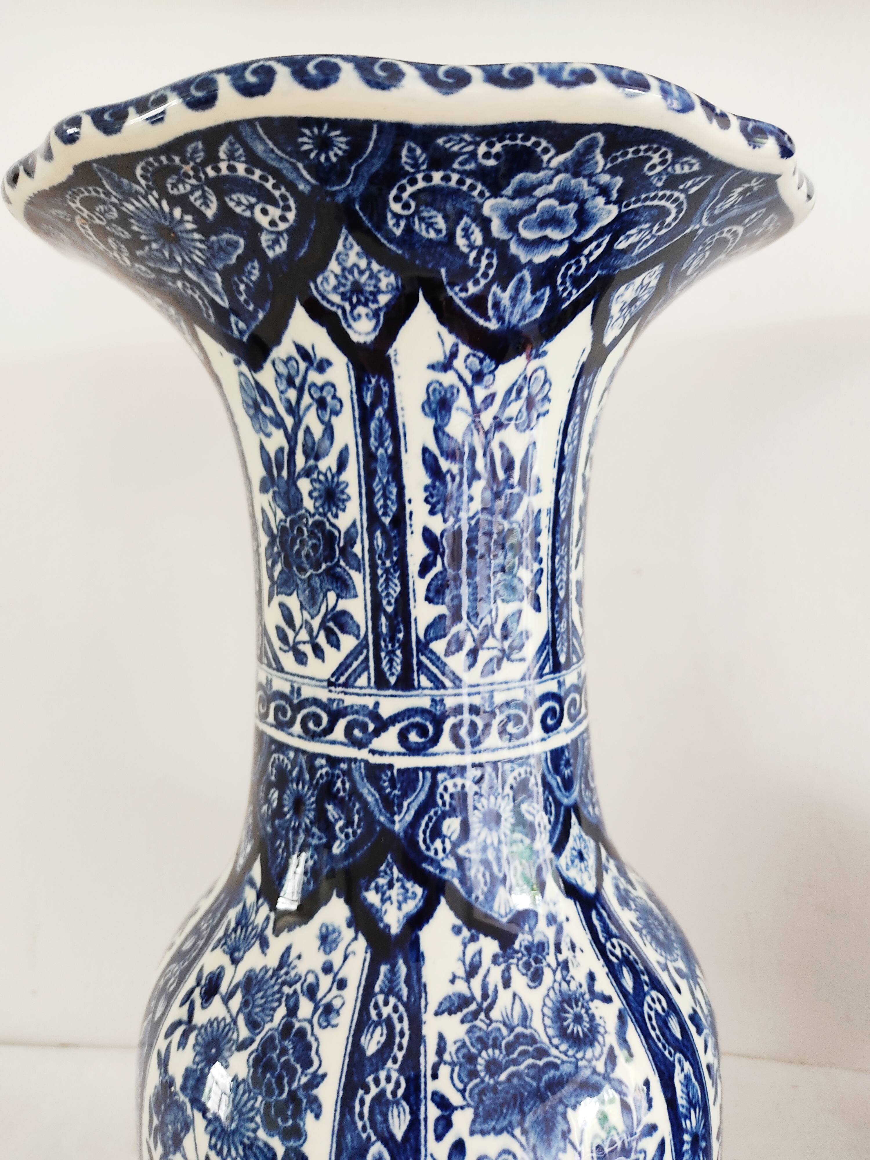 Pair of Delfts Boch model vases