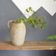 Large earthen pot or jug turned