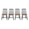 Serie de 4 chaises "Fanette" d'Ilmarie Tapiovaara pour Nässjö Stolfabrik