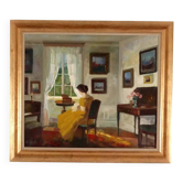 “Interior with Woman” by Edith Gert