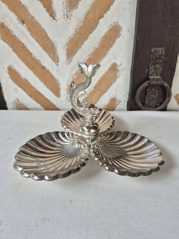 Silver-plated servant