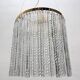 Murano Glass Rod Brass Light Pendant 1980’s