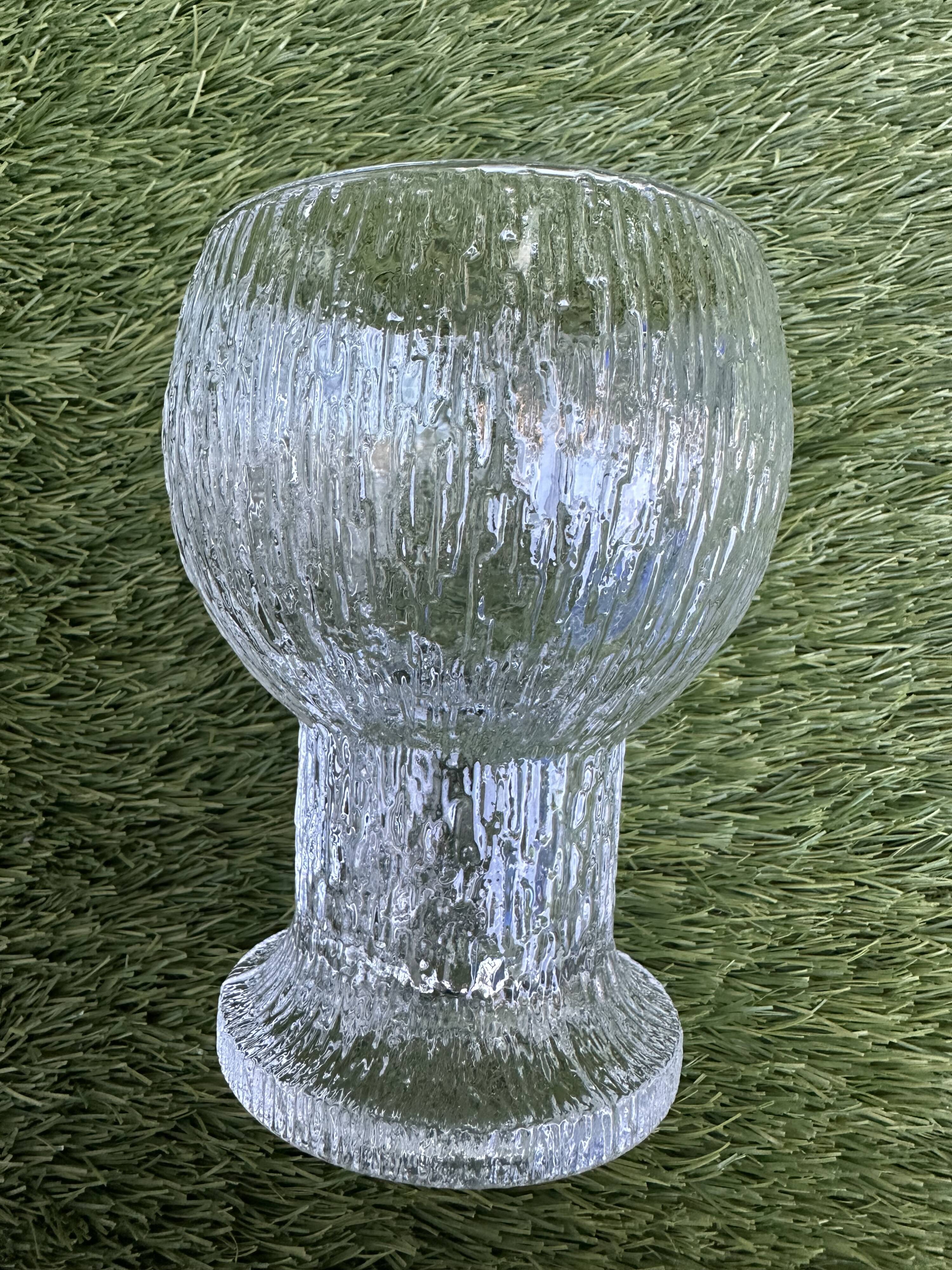 6 Finnish crystal glasses Timo Sarpaneva Kekkerit Ölkky Littala