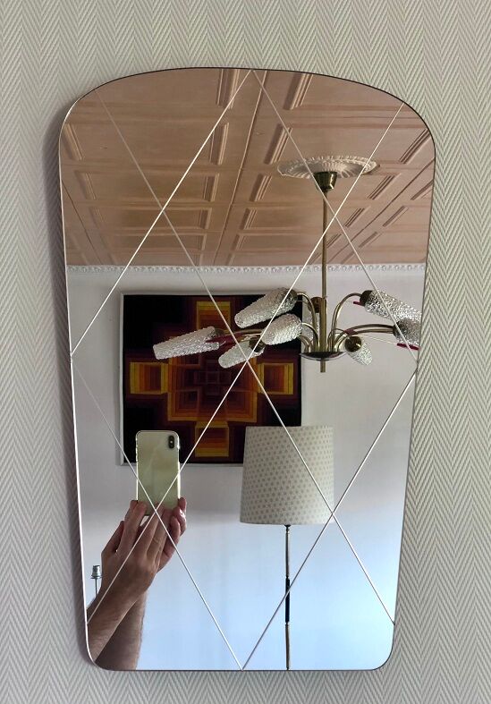 Mirror mirror free form of the 60s 33x53cm
