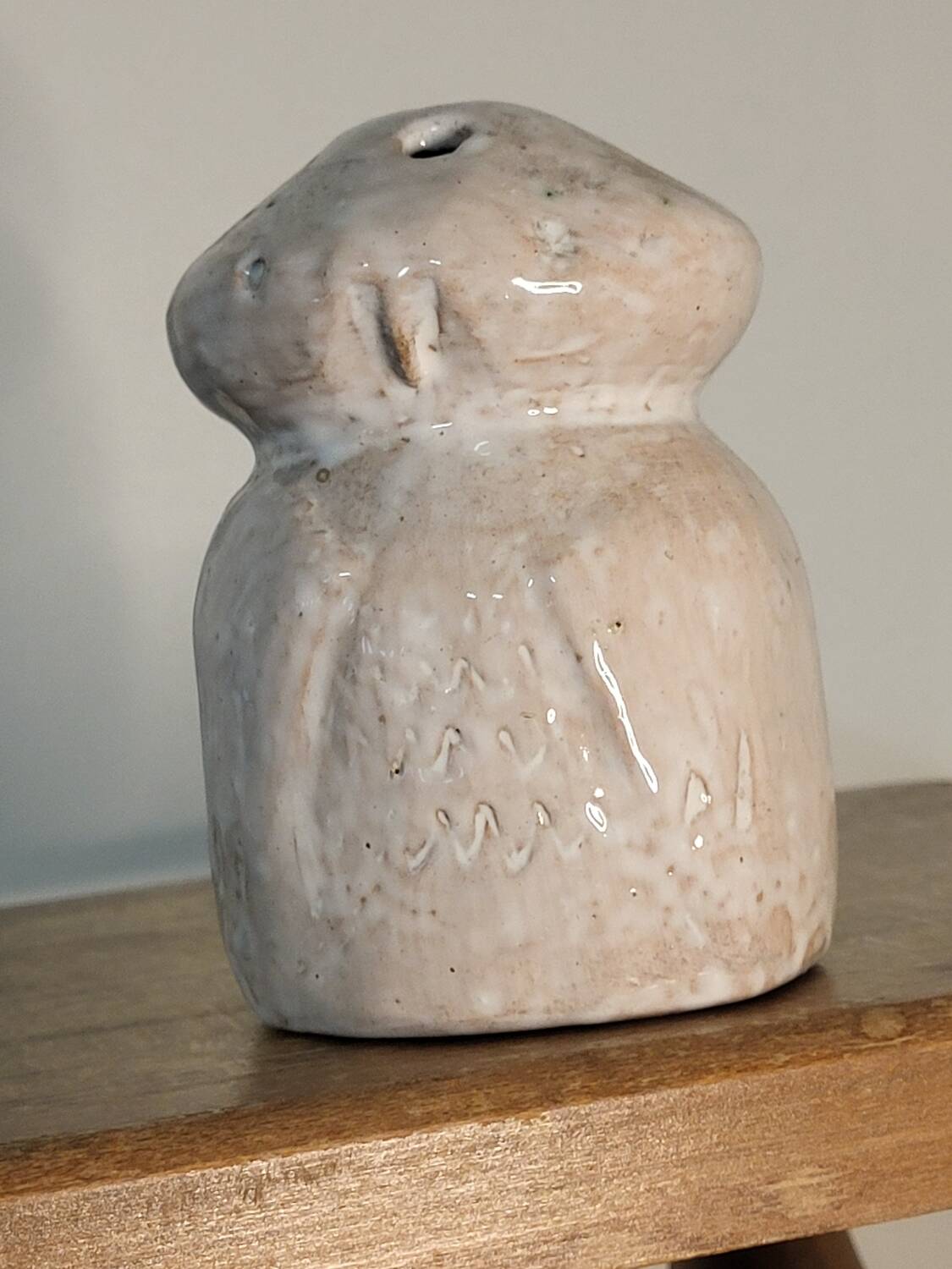 Vase with owl flowers