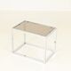 Coffee or Side Table in Chroom & Smoked Glass by Belgo Chrom, Belgium,1970s