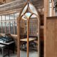 Miroir de style gothique fin XIXème