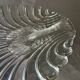 Vintage thick glass dish with lobster decorations