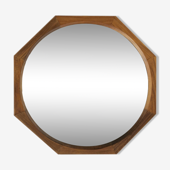 Miroir octogonal italien années 60 - 53x53cm