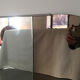 Triptych mirror in smoked glass 140x80cm