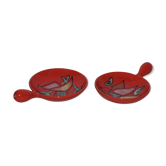 Set de deux coupelles cerenne vallauris 1950