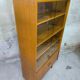 Vintage modernist display cabinet in wood