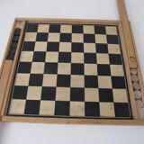 Old wooden checkers game