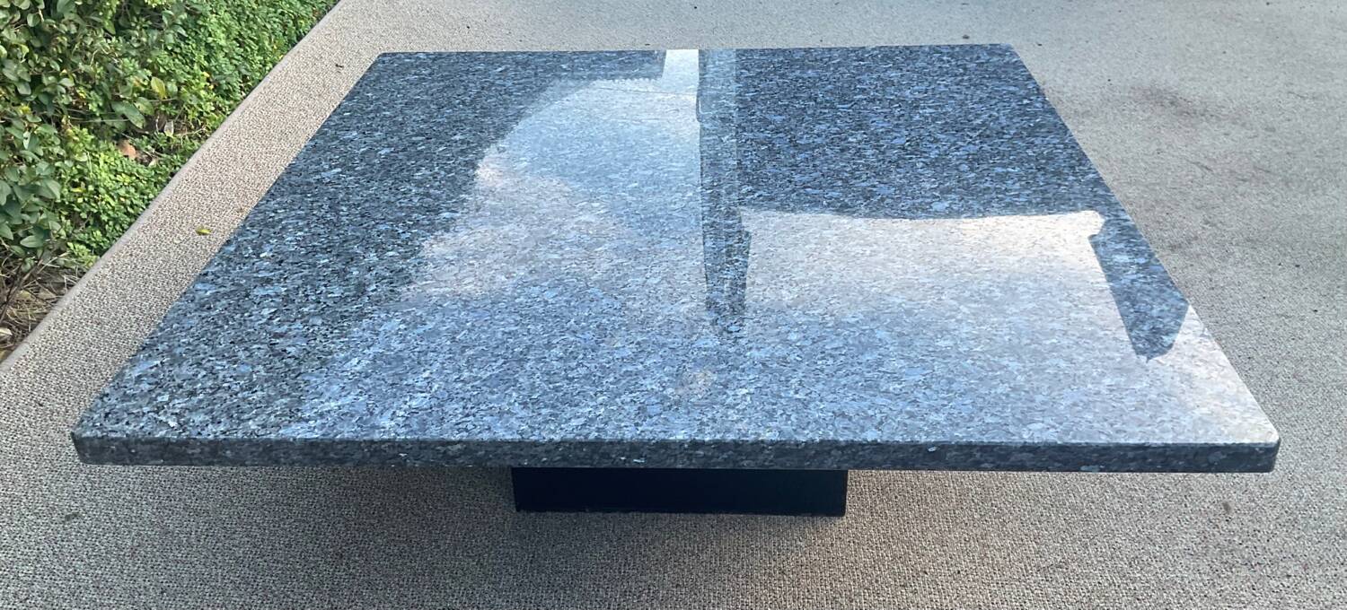 Vintage granite coffee table