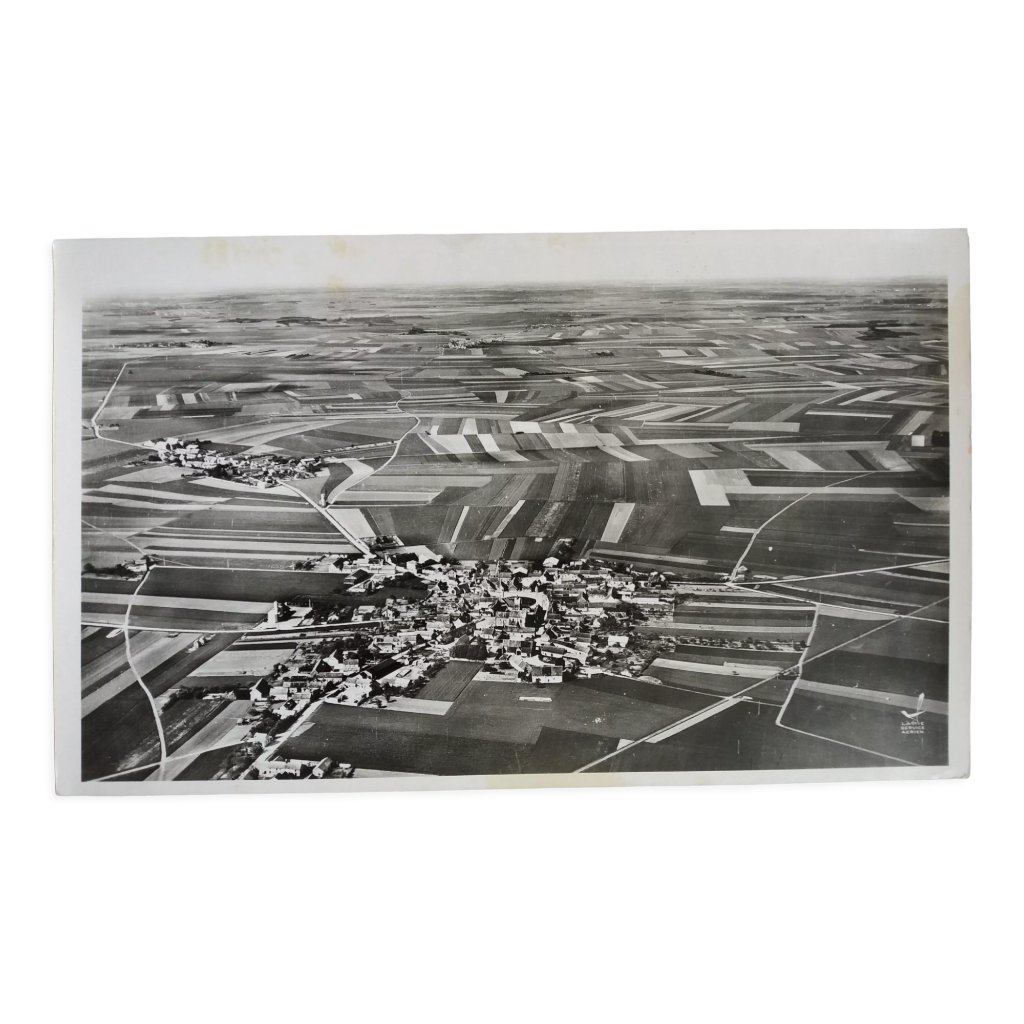 Aerial photography LaPie 1958 The plain of Beauce Greneville in Beauce