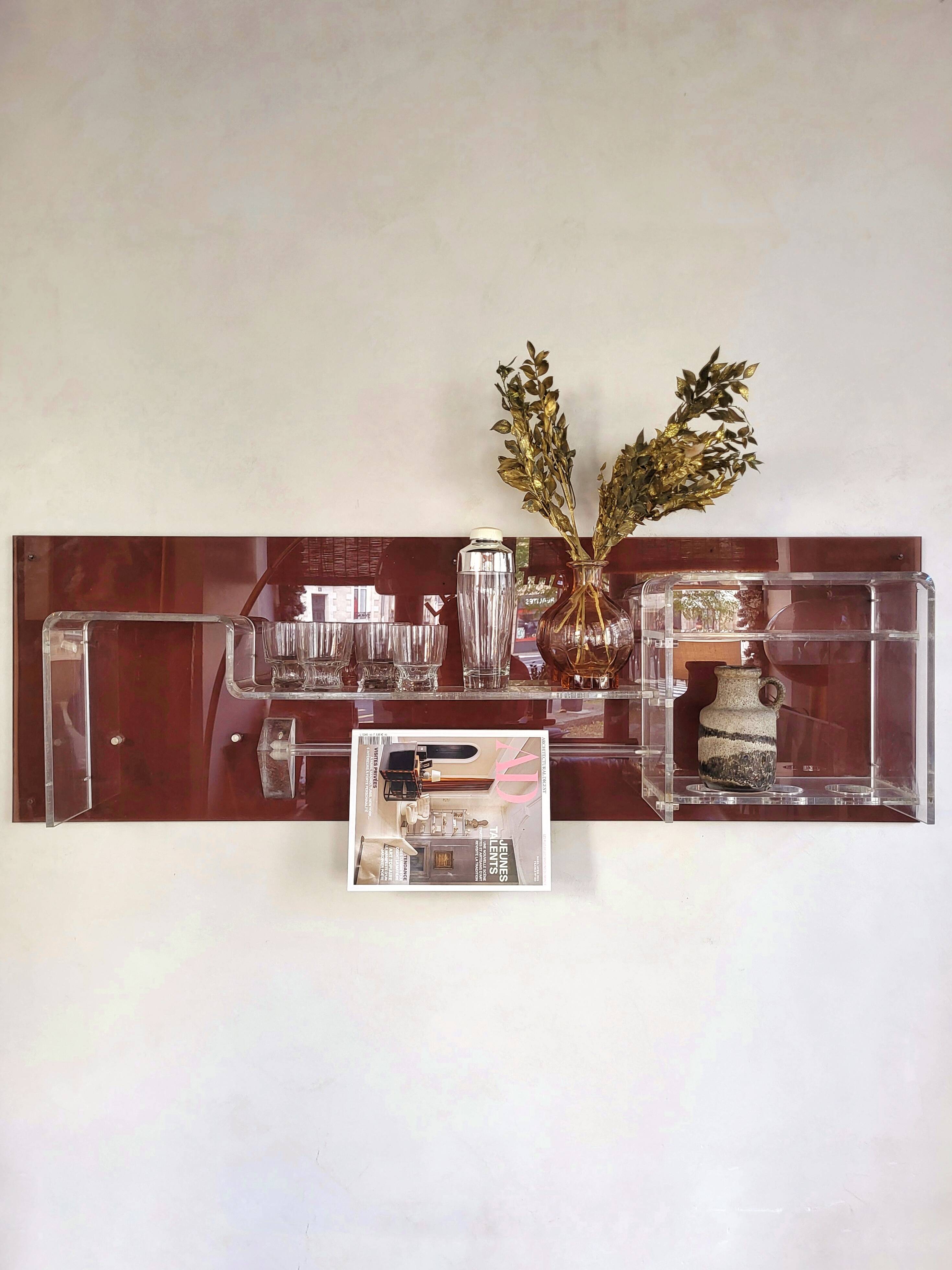 70s wall shelf