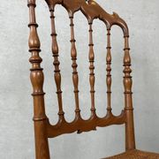 2x vintage original Chiavari chairs – wood