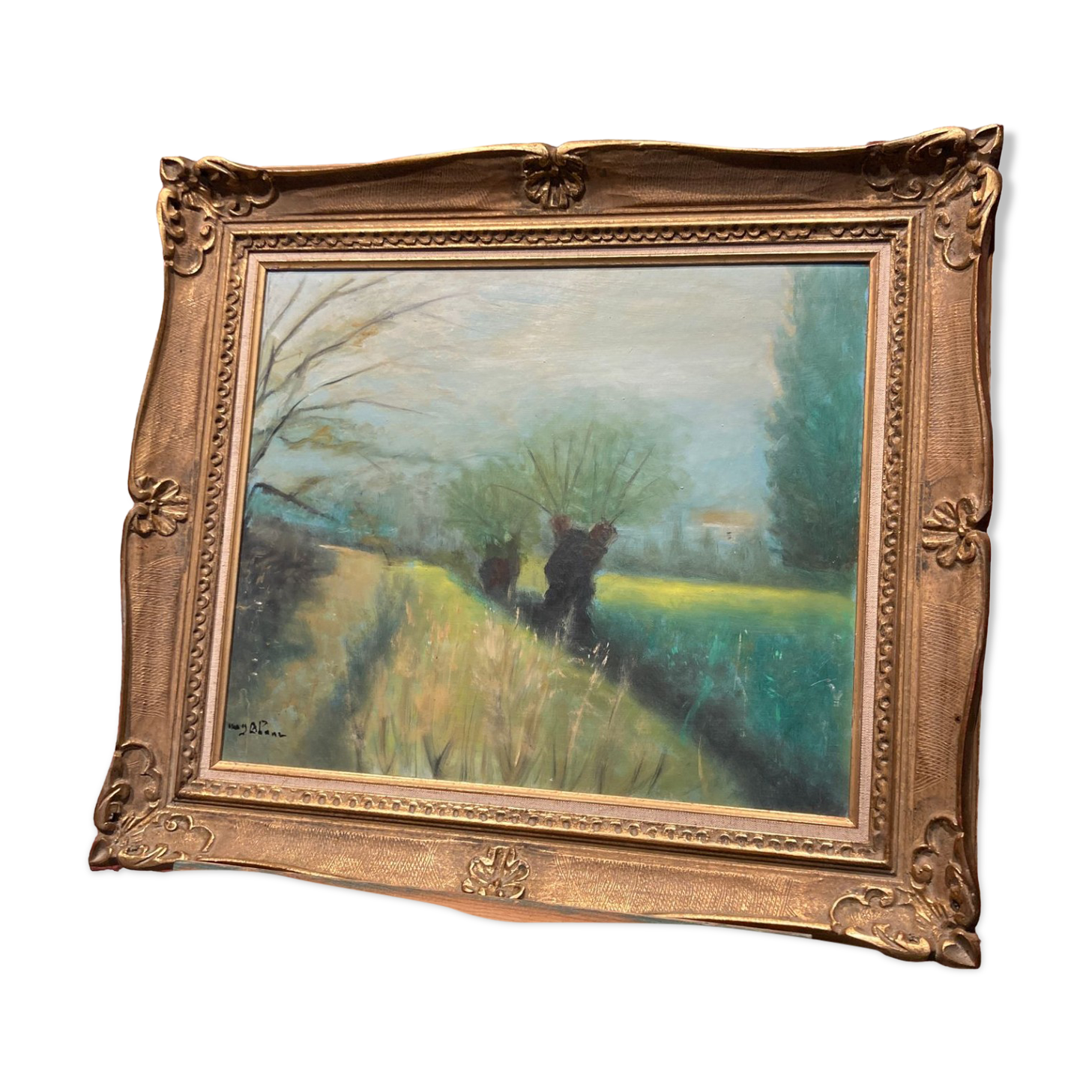 Oil on canvas framed