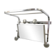 Art deco - coat rack and hat with oxidized mirror
