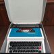 Blue Underwood 315 typewriter