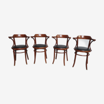 4 fauteuils bistrot vintage