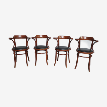 4 vintage bistro armchairs