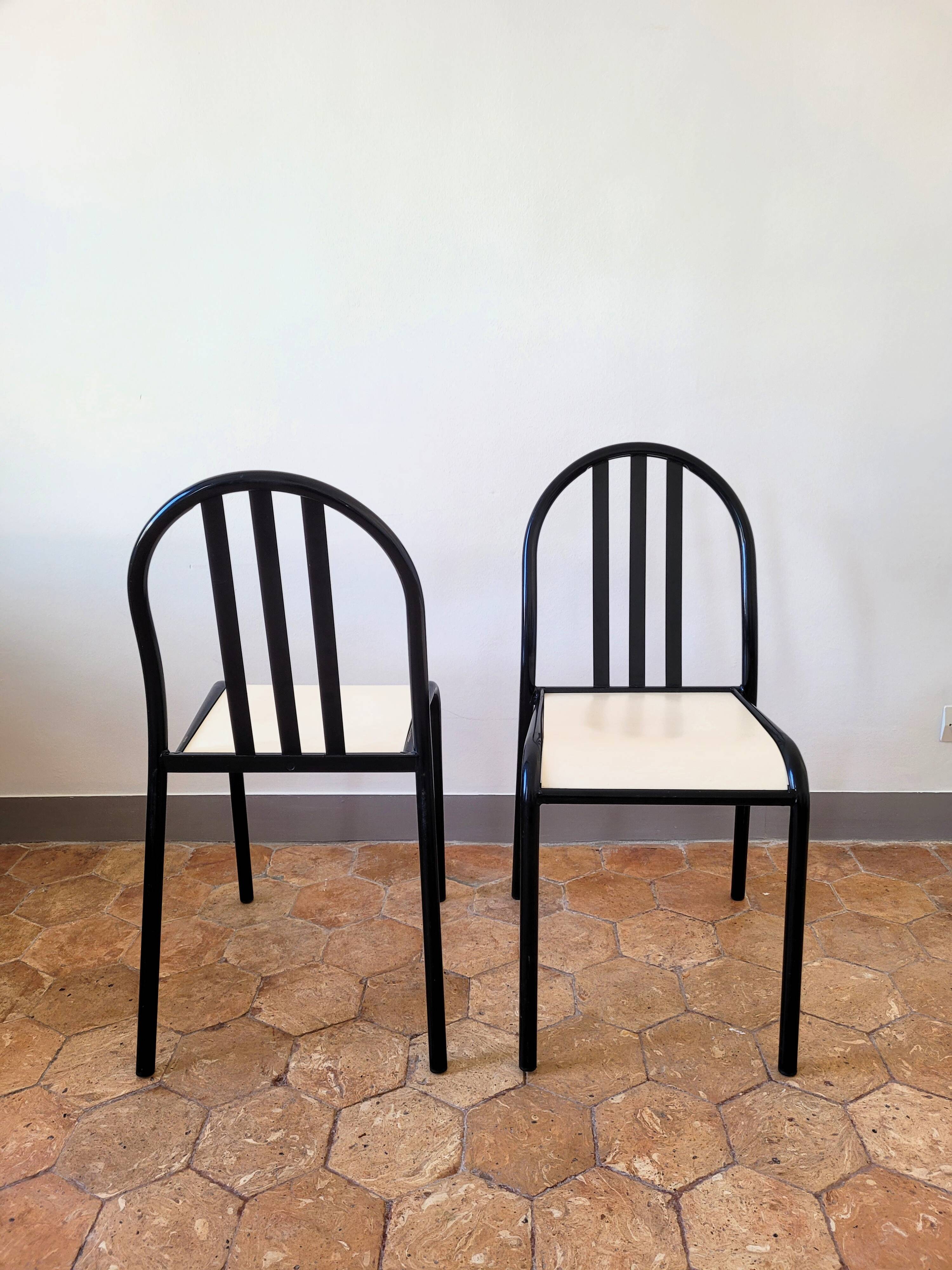 Lot de 8 Chaises dlg Robert Mallet Stevens Tubor moderniste
