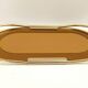 Oval 24k Gold Plated and Bronzed Pink Mirrored Tray by Umberto Mascagni