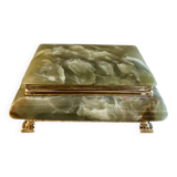 Onyx catchall box from the 1960s, vintage Italy.