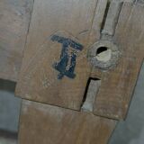 Bastel stamped bed from the Empire Consulate period in walnut circa 1800