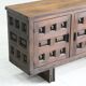 Vintage Brutalist Spanish carved sideboard credenza