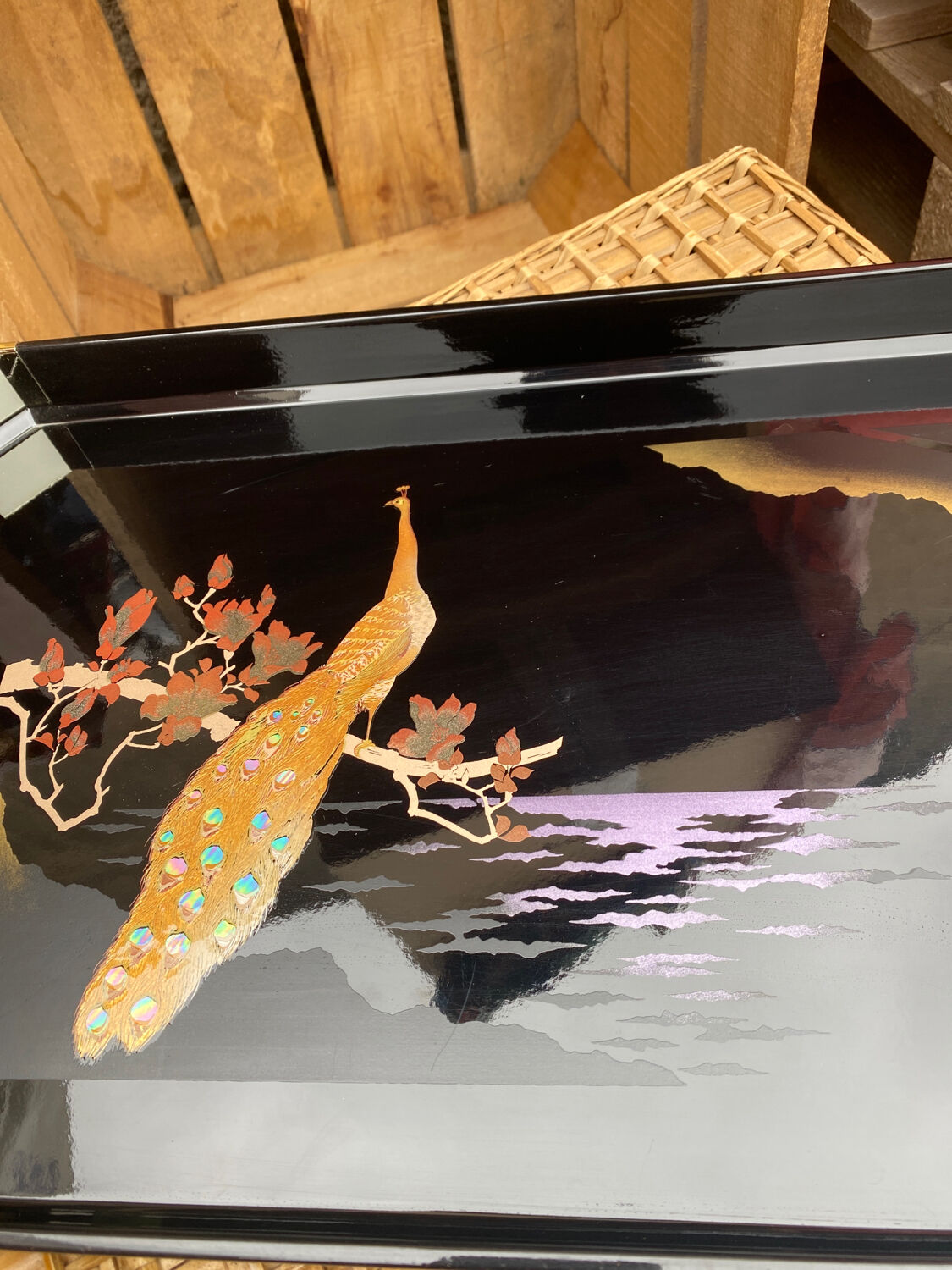 Japanese lacquer tray