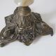 Antique brass and marble chandelier