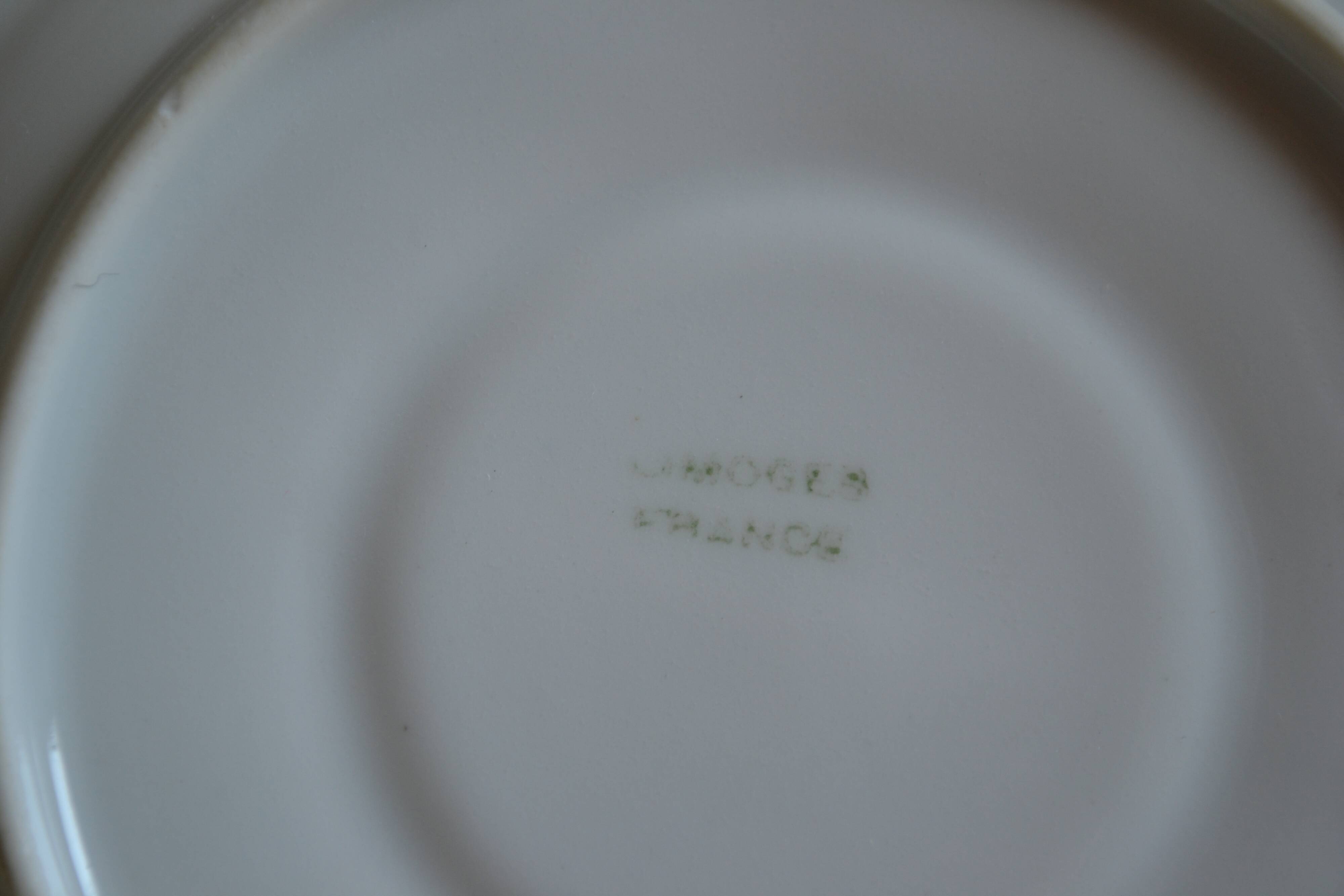 Service à thé ou à café porcelaine de Limoges A. Giraud & Brousseau 1940