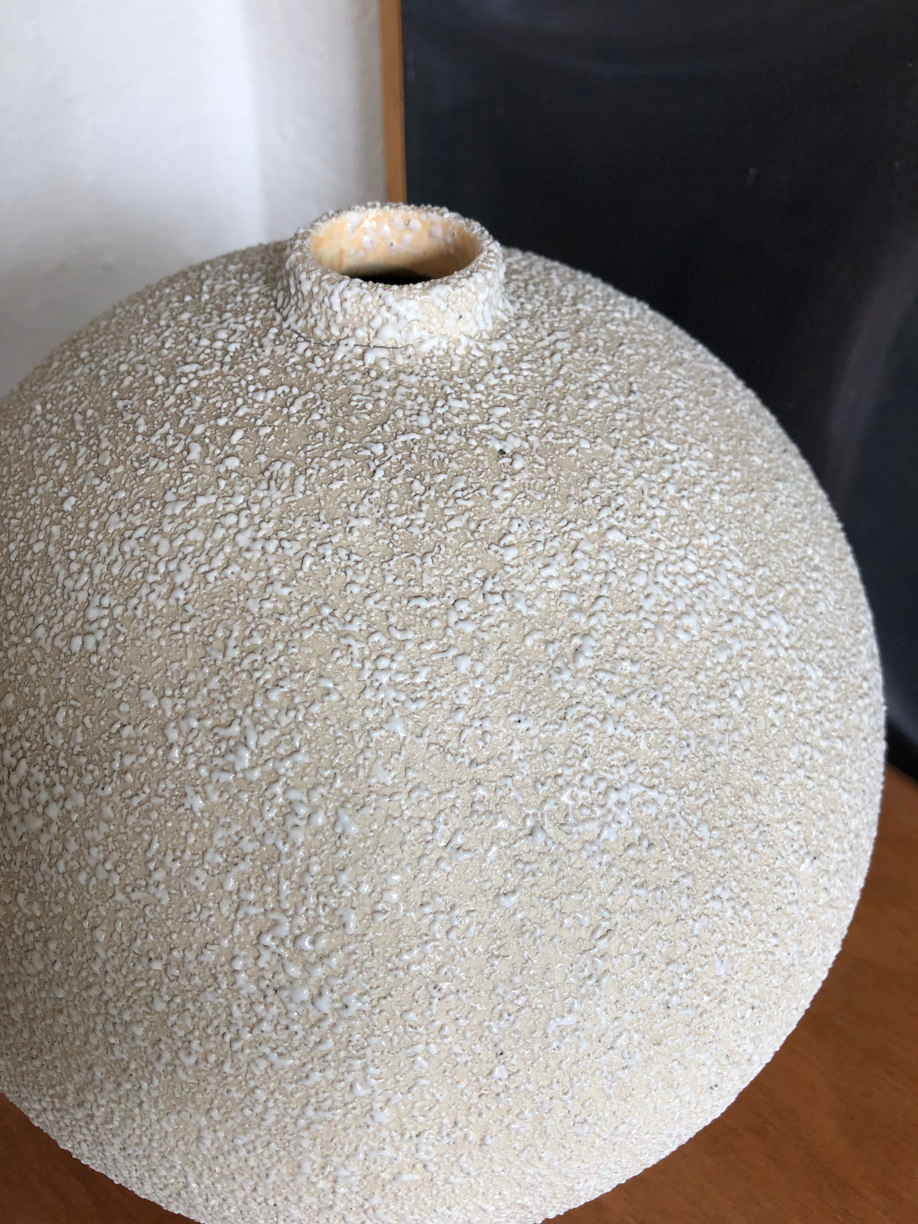 Large ceramic ball vase 1950s