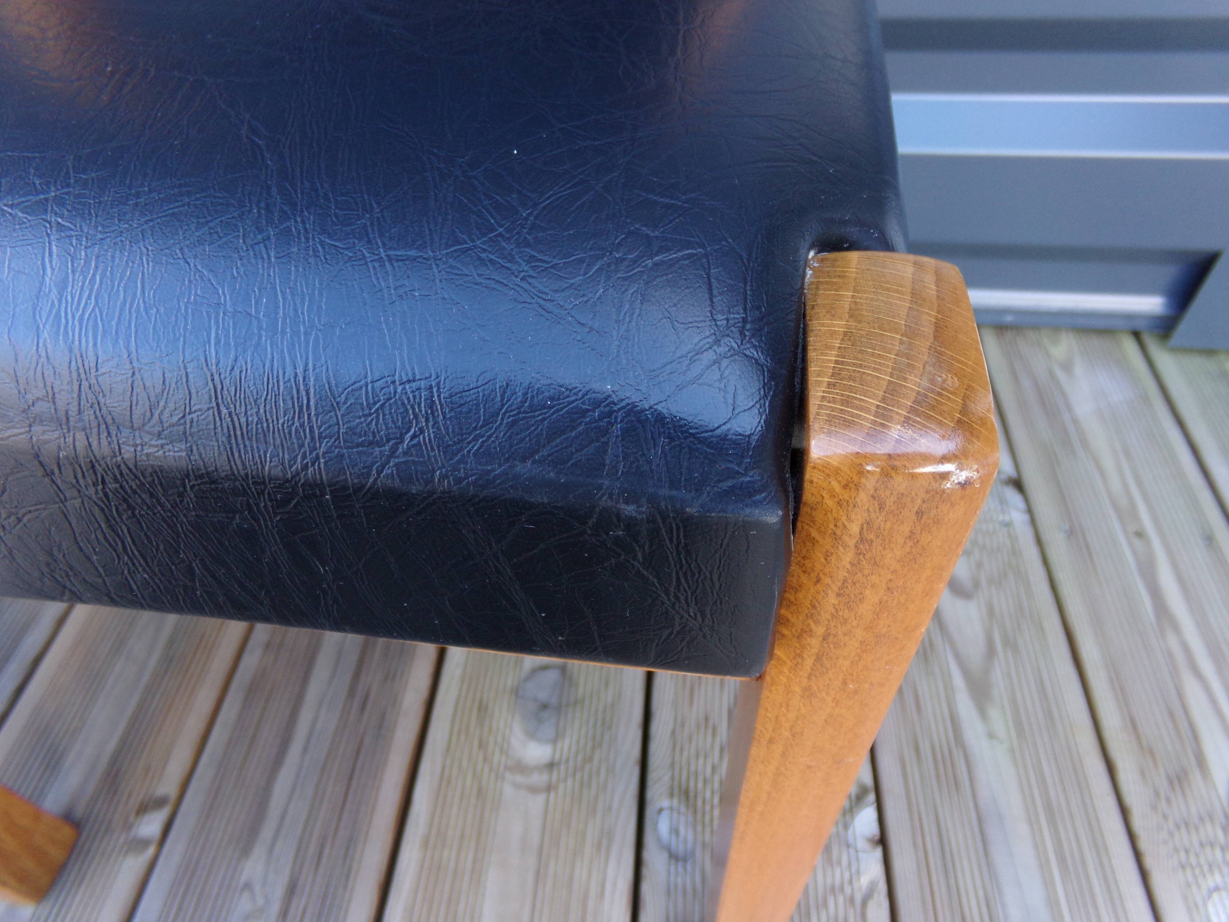 4 chairs baumann imitation black leather